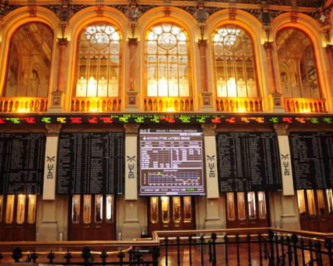 Bolsa de Madrid.