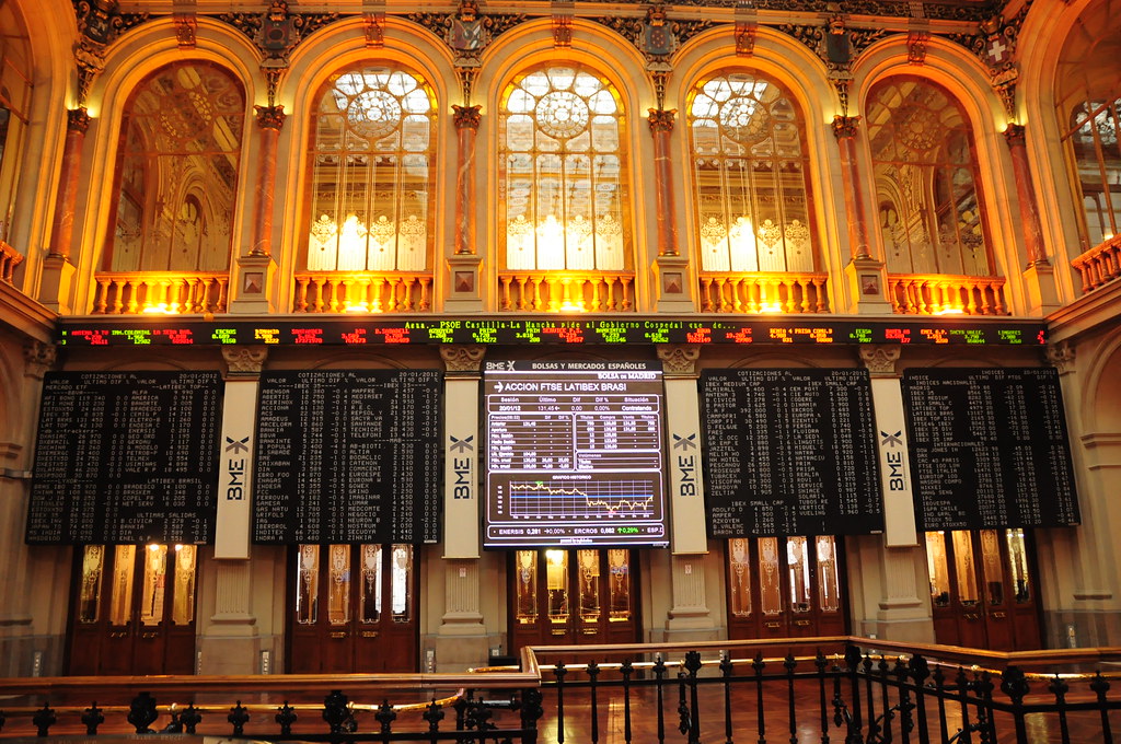 Bolsa de Madrid.